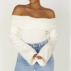 Meshki - Marlisa white Off Shoulder top
